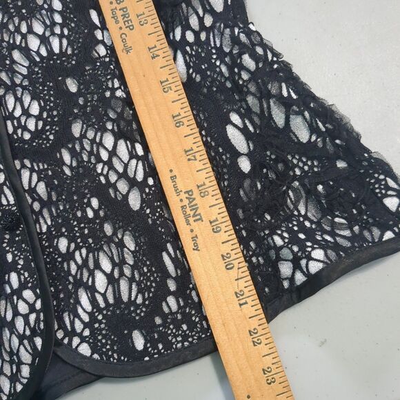 cartise lace top vintage black floral y2k 4 - Picture 3 of 6